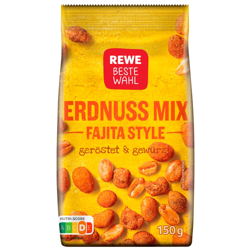 REWE beste Wahl Erdnuss Mix Fajita Style 150g